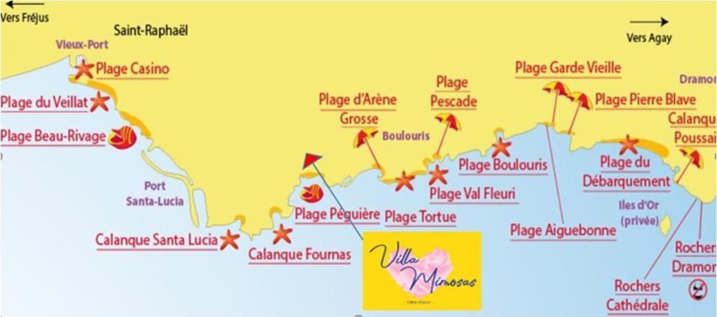 Boulouris, Grand 2 A 4 Personnes A 5min A Pied Des Plages Appartement *
